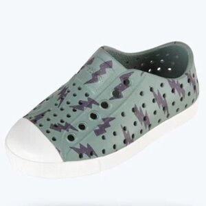 Native Jefferson Print Shoes - Folk Green / Shell White / Onyx Lightning